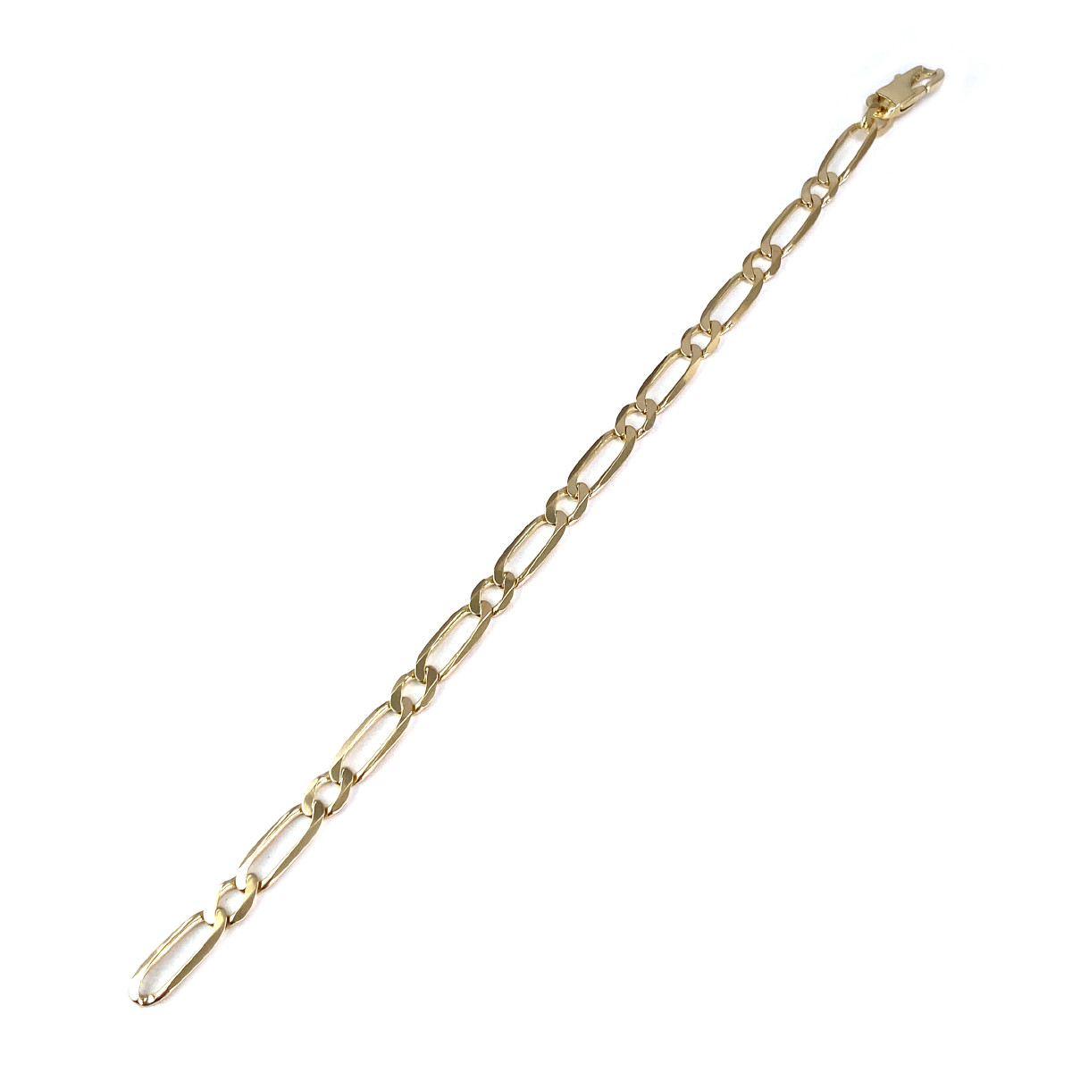 Bracelet d'occasion or 750 jaune maille cheval alternée 19,5 cm - vue 2