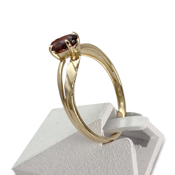 Bague d'occasion or 750 jaune grenat