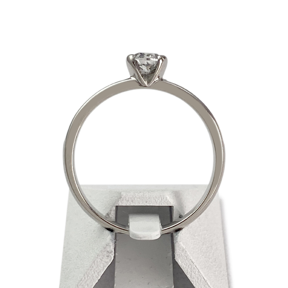Bague d'occasion or 750 blanc diamants - vue 3