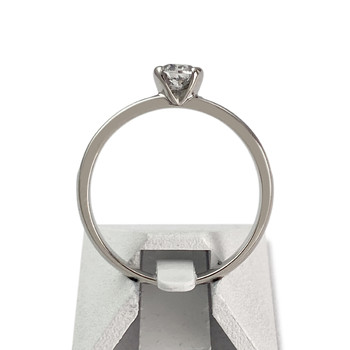 Bague d'occasion or 750 blanc diamants