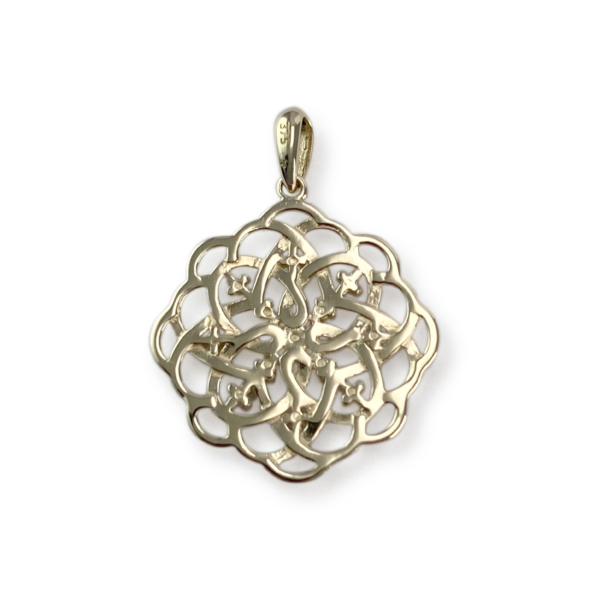 Pendentif d'occasion or 375 jaune diamants - vue 2