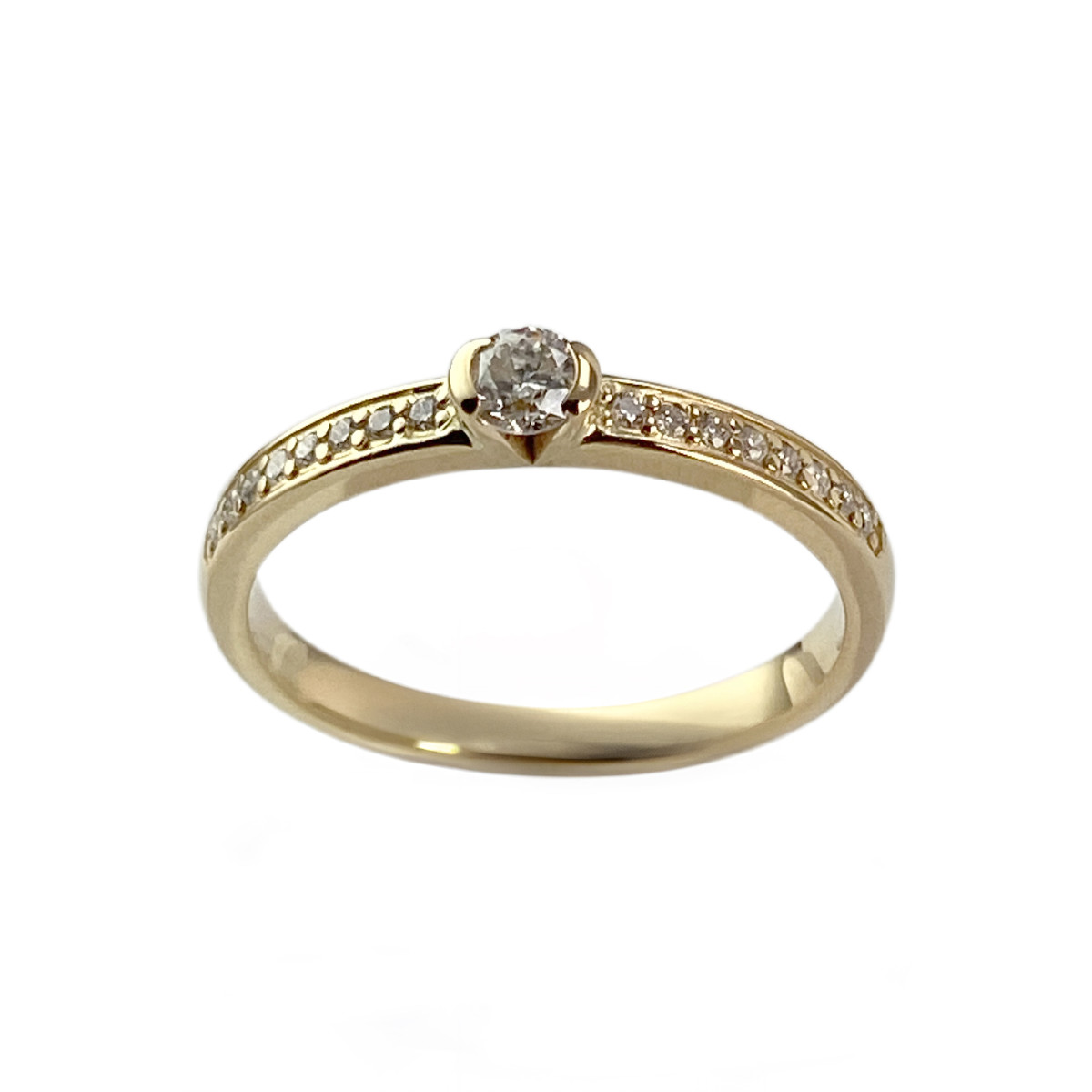 Bague d'occasion or 750 jaune diamants