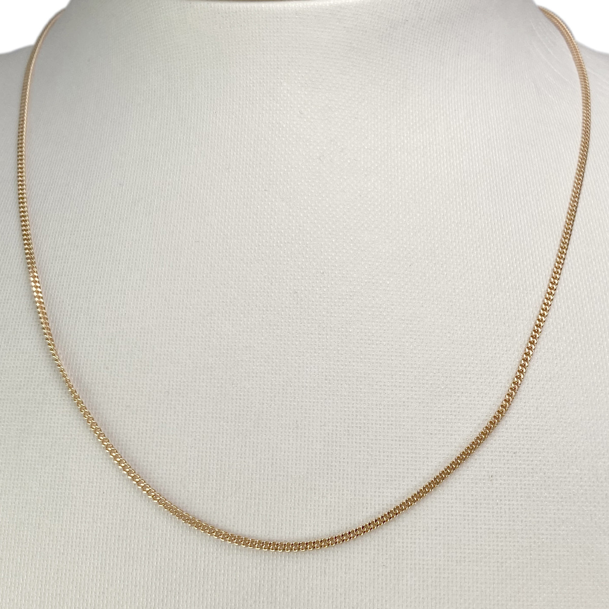 Chaîne d'occasion or 750 jaune maille gourmette 43 cm - vue 2