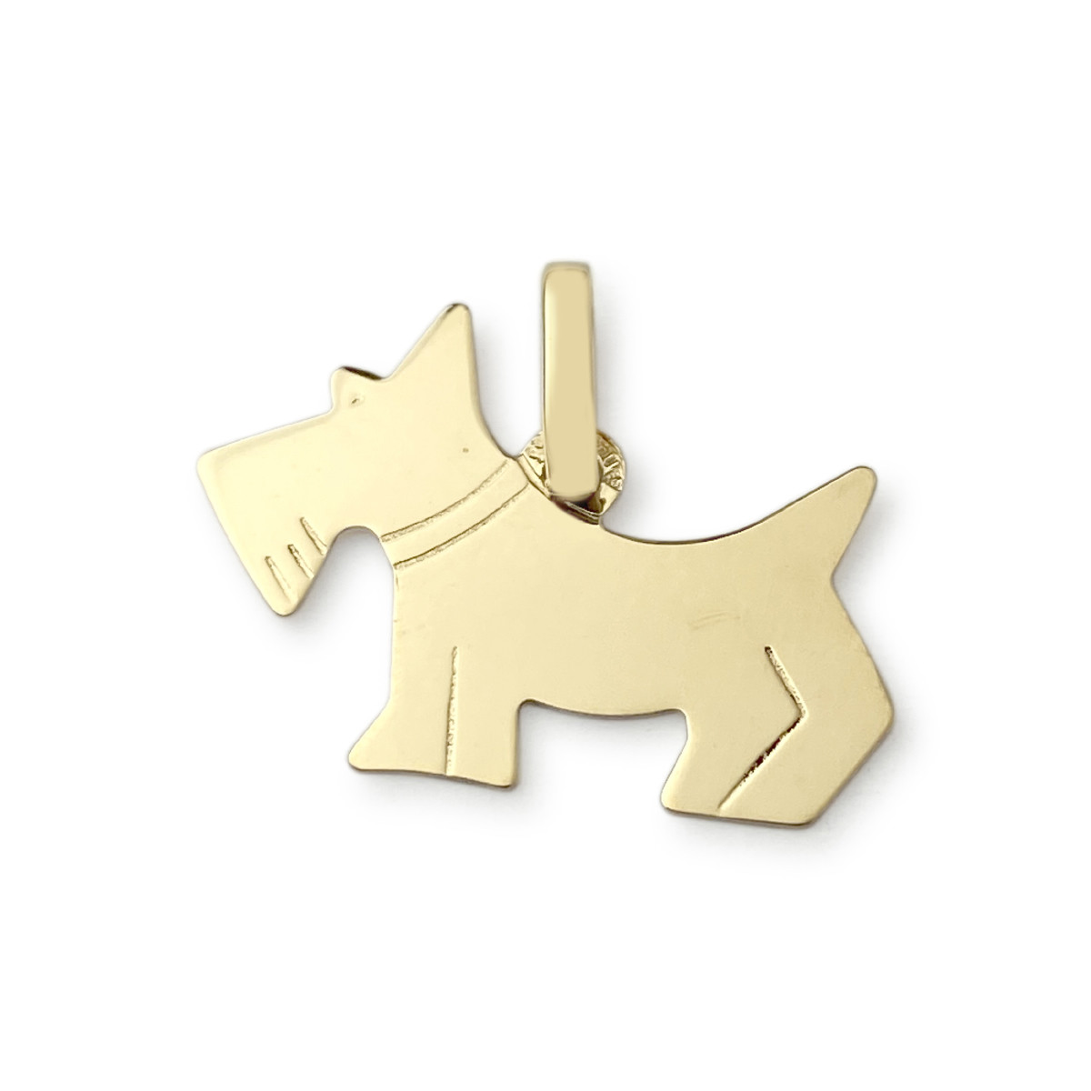Pendentif chien d'occasion or 750 jaune