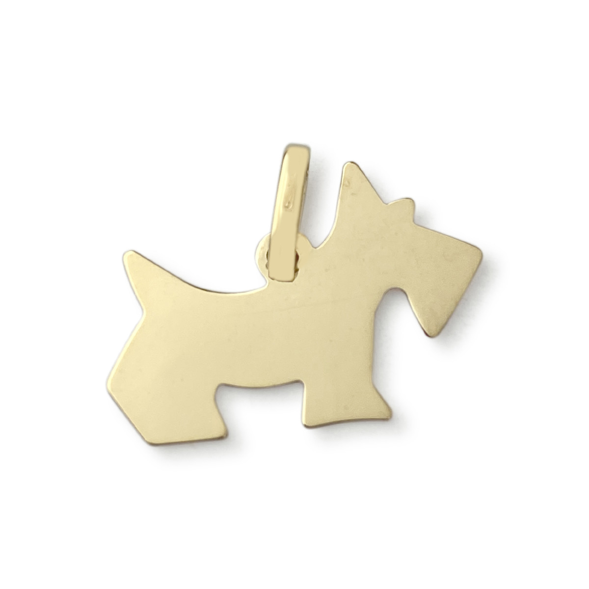 Pendentif chien d'occasion or 750 jaune - vue 2