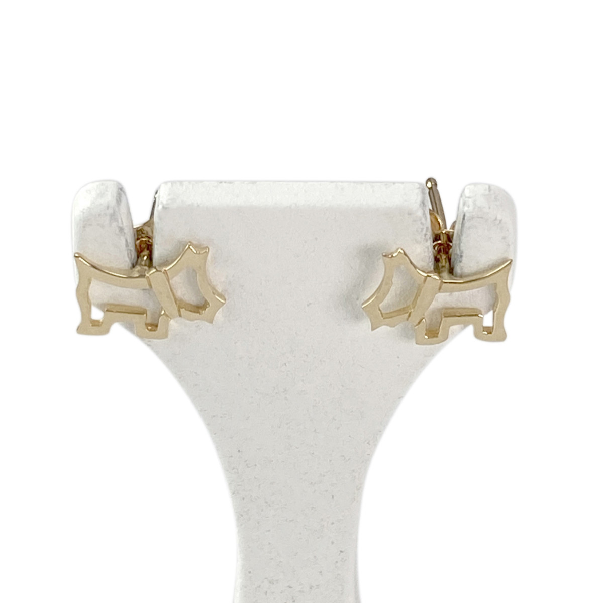 Boucles d'oreilles clous d'occaison or 750 jaune