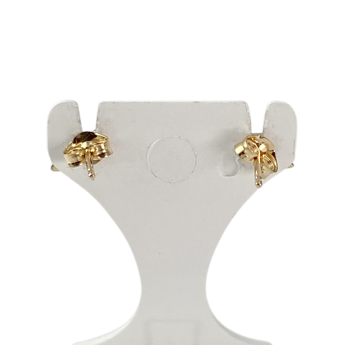 Boucles d'oreilles clous d'occaison or 750 jaune - vue 3