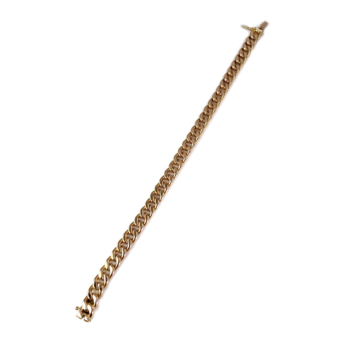 Bracelet d'occasion or 750 jaune maille gourmette 19 cm - vue 2
