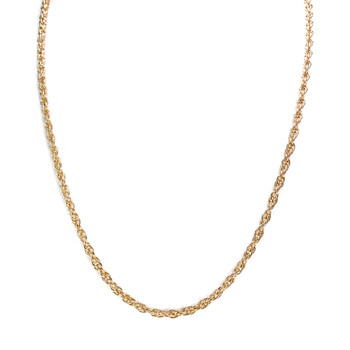 Chaîne d'occasion or 750 jaune maille torsadée 50 cm