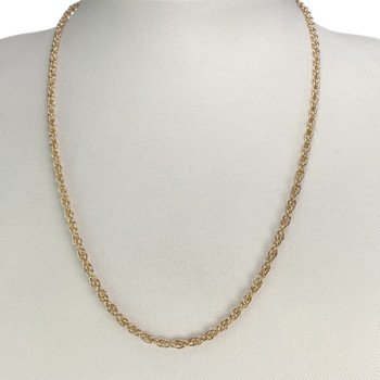 Chaîne d'occasion or 750 jaune maille torsadée 50 cm