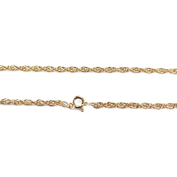 Chaîne d'occasion or 750 jaune maille torsadée 50 cm