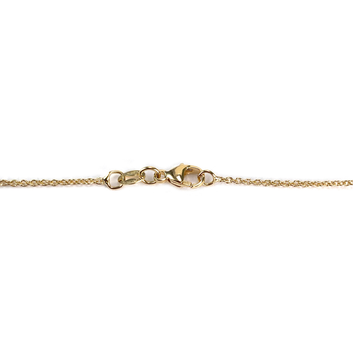 Collier d'occasion or 750 jaune maille forçat verres 49 cm - vue 3