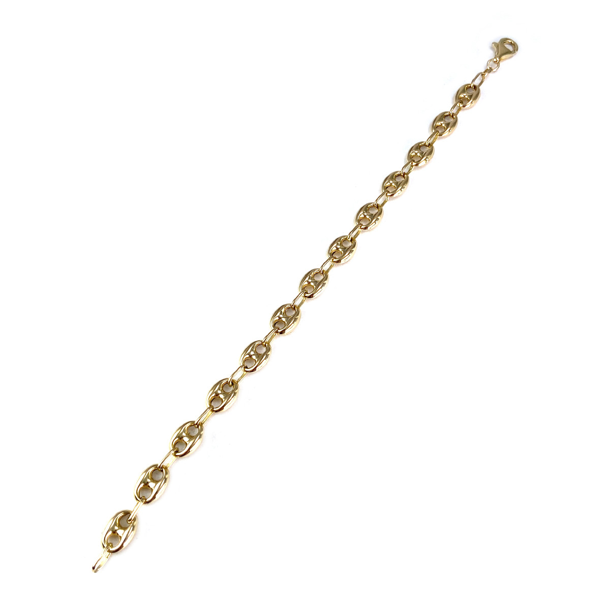 Bracelet d'occasion or 750 jaune maille grain de café 20,5 cm - vue 2