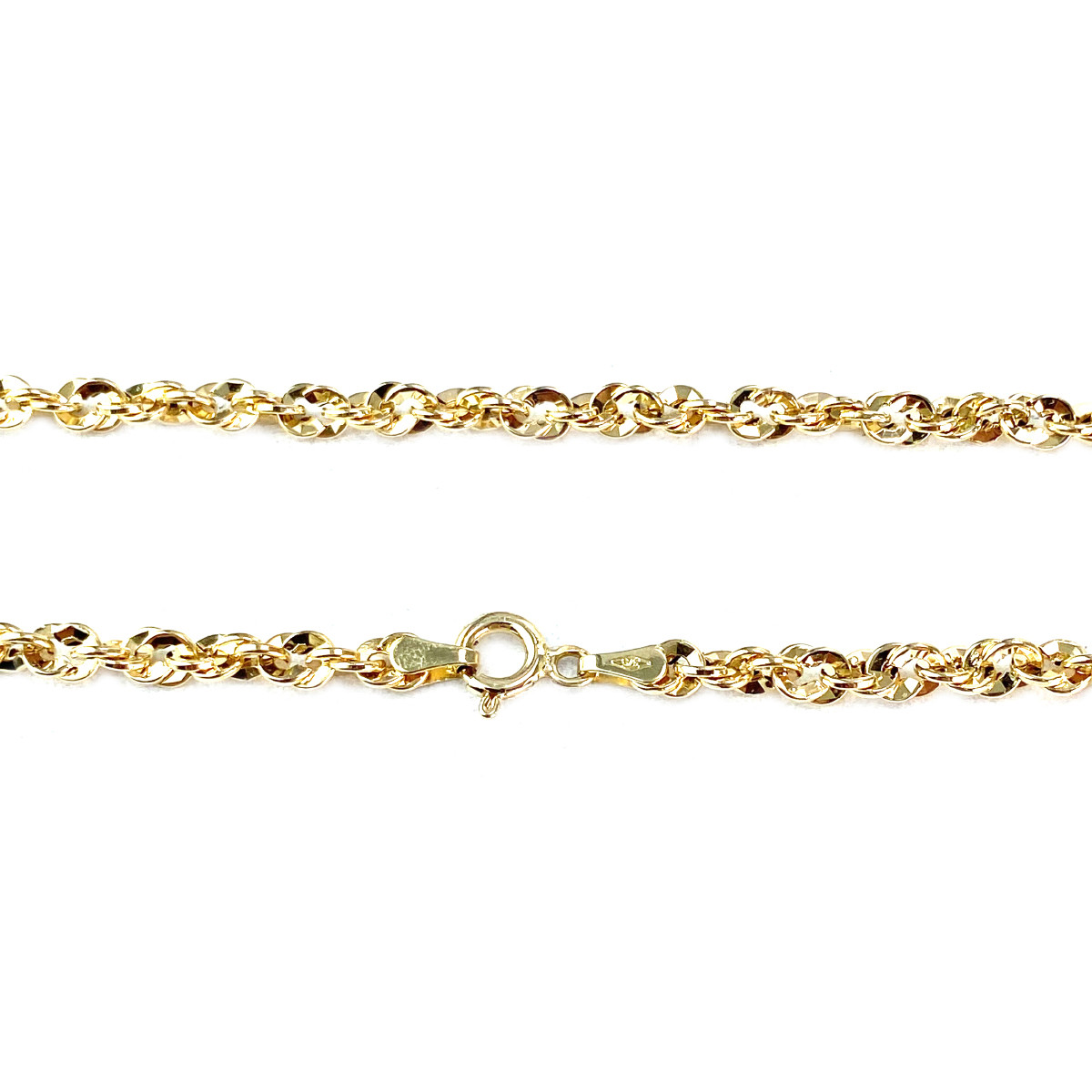 Chaîne d'occasion or 375 jaune maille torsadée 42 cm - vue 3