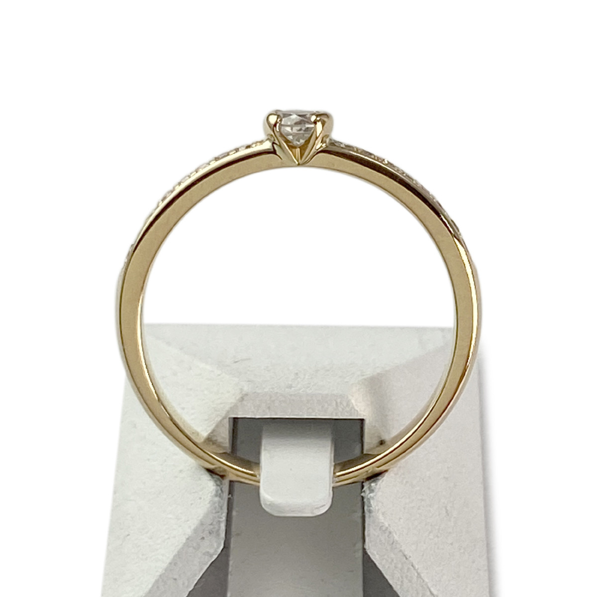 Bague d'occasion or 750 jaune diamants - vue 3