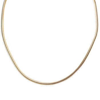 Chaîne d'occasion or 750 jaune maille serpent 45,5 cm