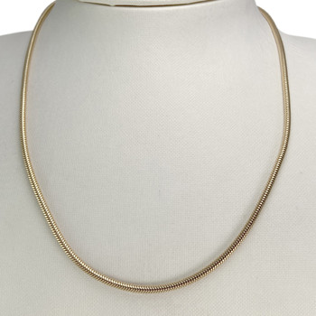 Chaîne d'occasion or 750 jaune maille serpent 45,5 cm