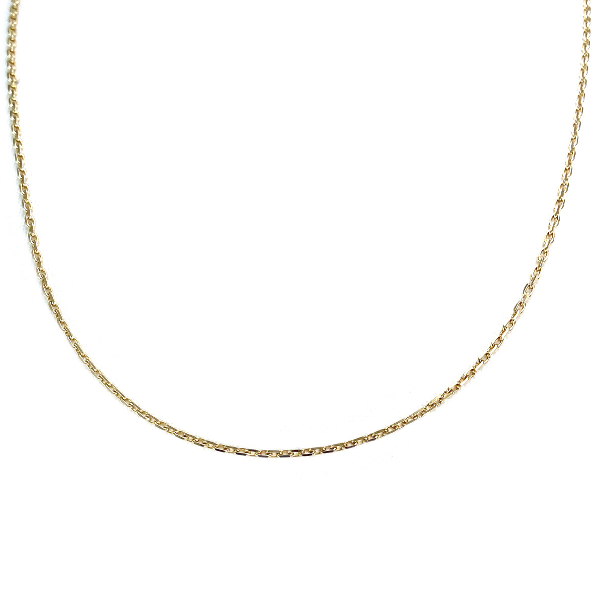 Chaîne d'occasion or 750 jaune maille forçat 41 cm