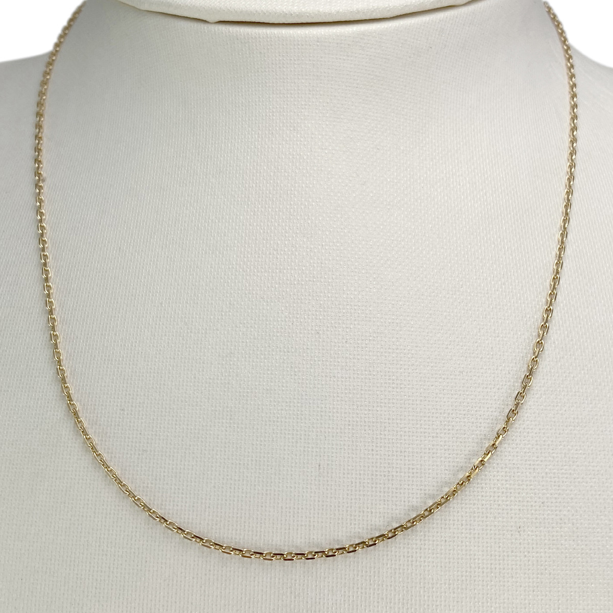 Chaîne d'occasion or 750 jaune maille forçat 41 cm - vue 2