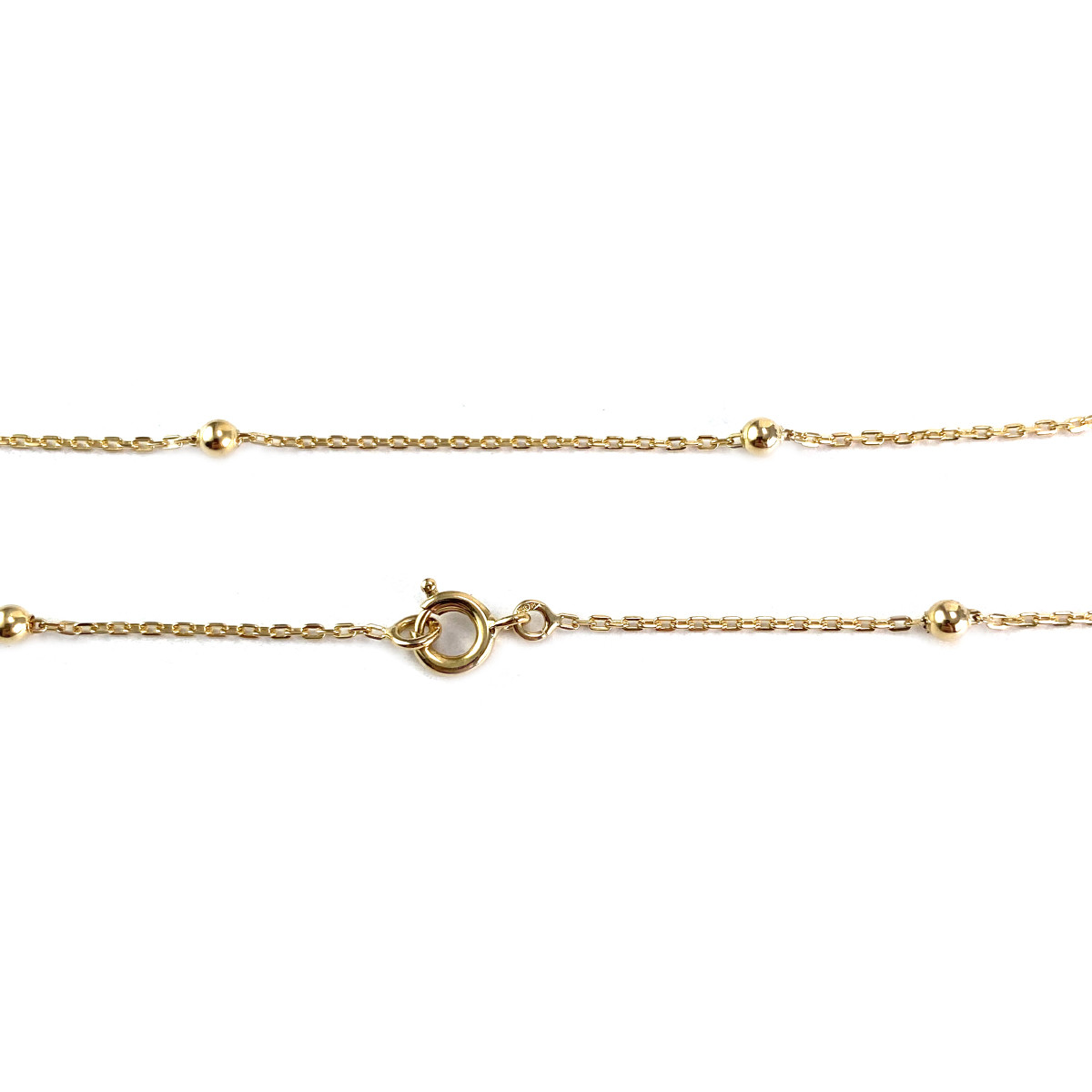 Collier d'occasion or 750 jaune maille forçat 42,5 cm - vue 3