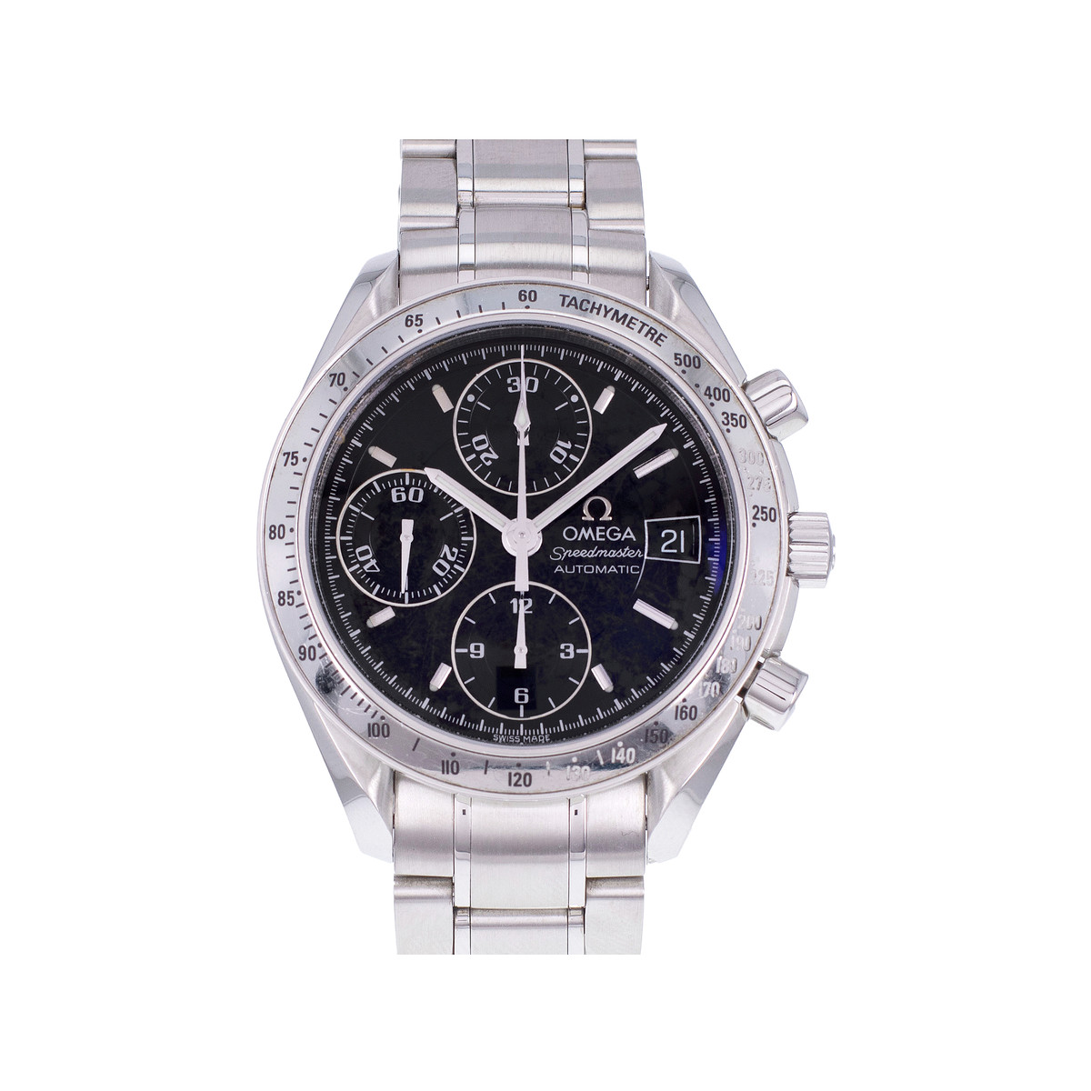 Tweedehands horloge OMEGA Speedmaster heren automatisch stalen armband