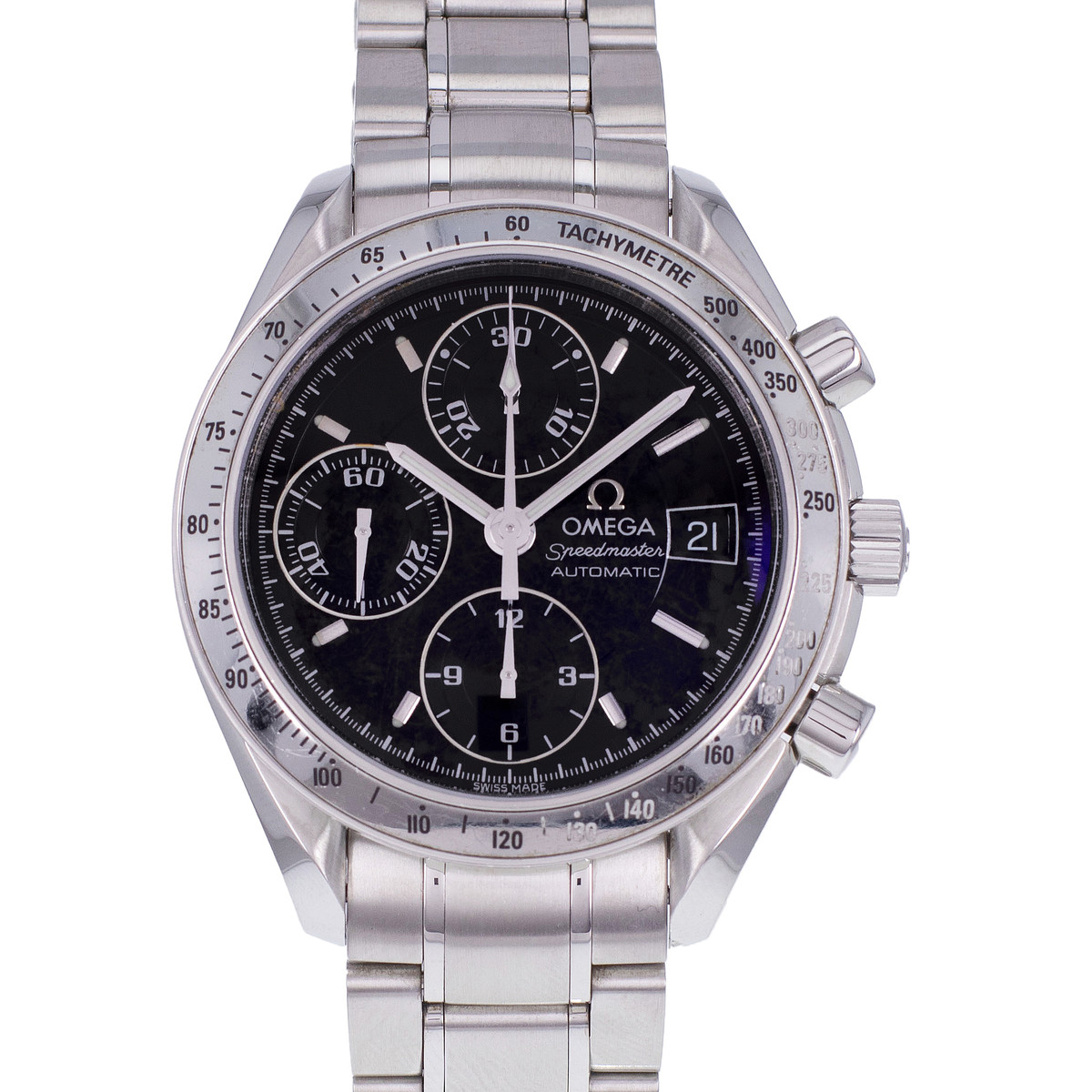 Tweedehands horloge OMEGA Speedmaster heren automatisch stalen armband - bekijk D1
