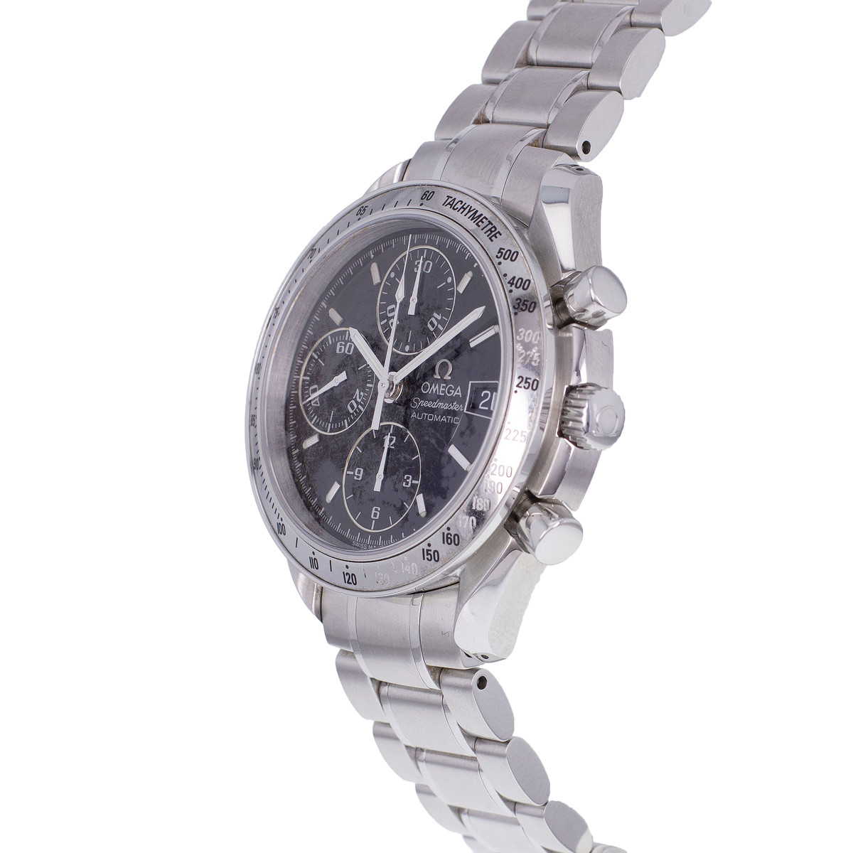 Tweedehands horloge OMEGA Speedmaster heren automatisch stalen armband - bekijk D2
