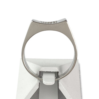 Bague d'occasion or 750 blanc diamants