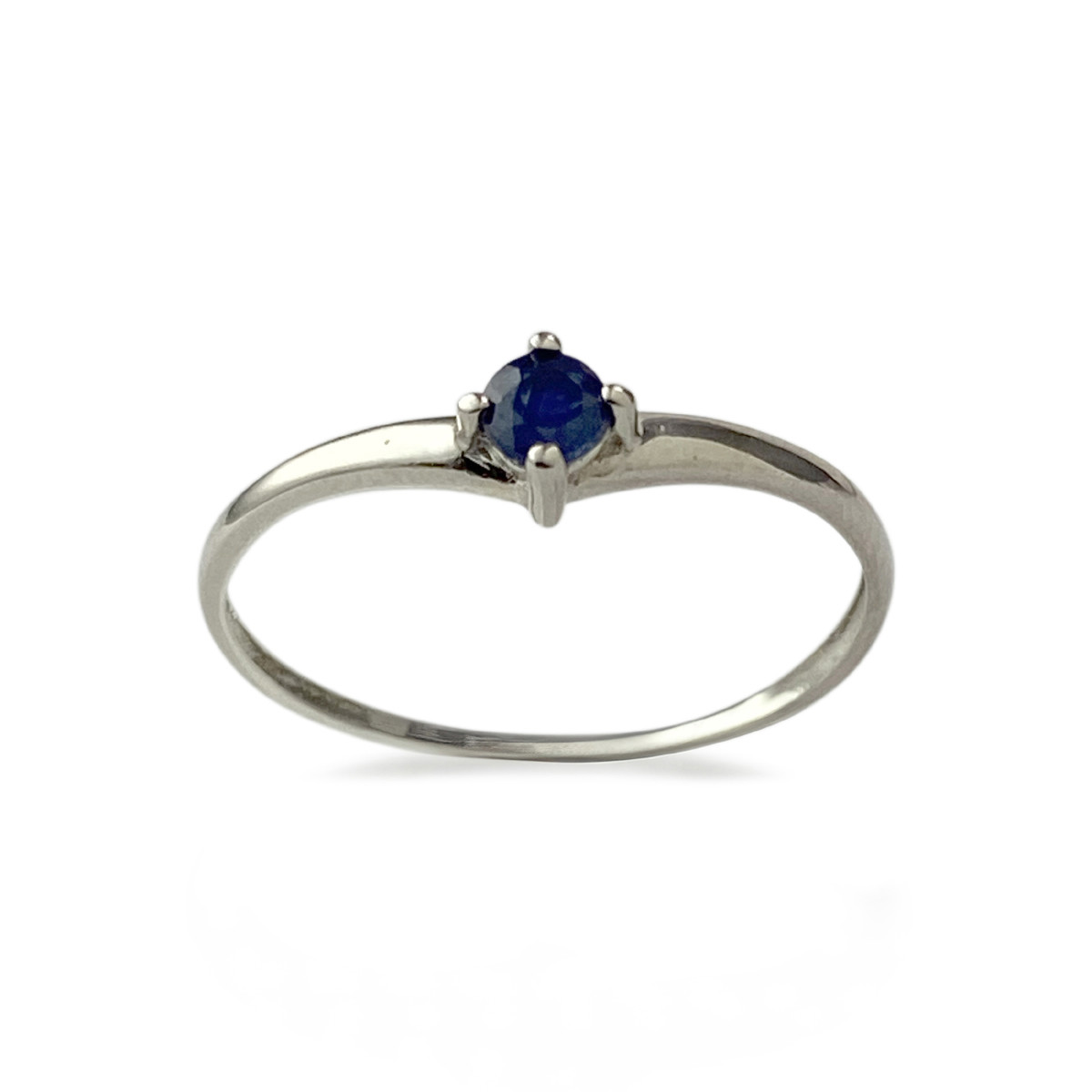 Bague d'occasion or 750 blanc saphir