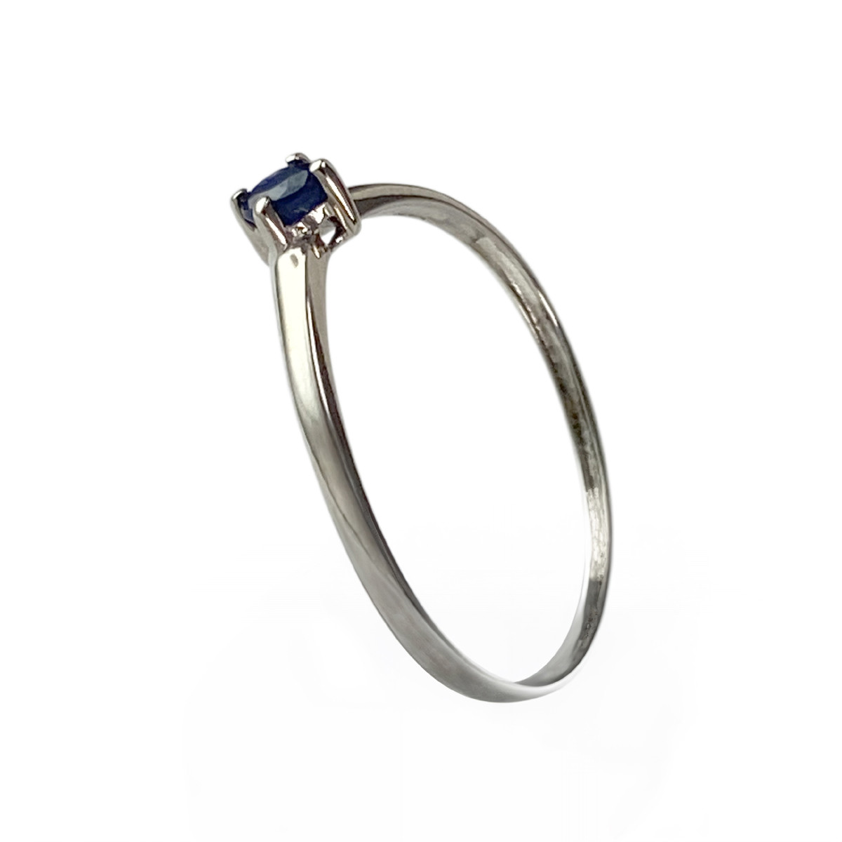 Bague d'occasion or 750 blanc saphir - vue 2