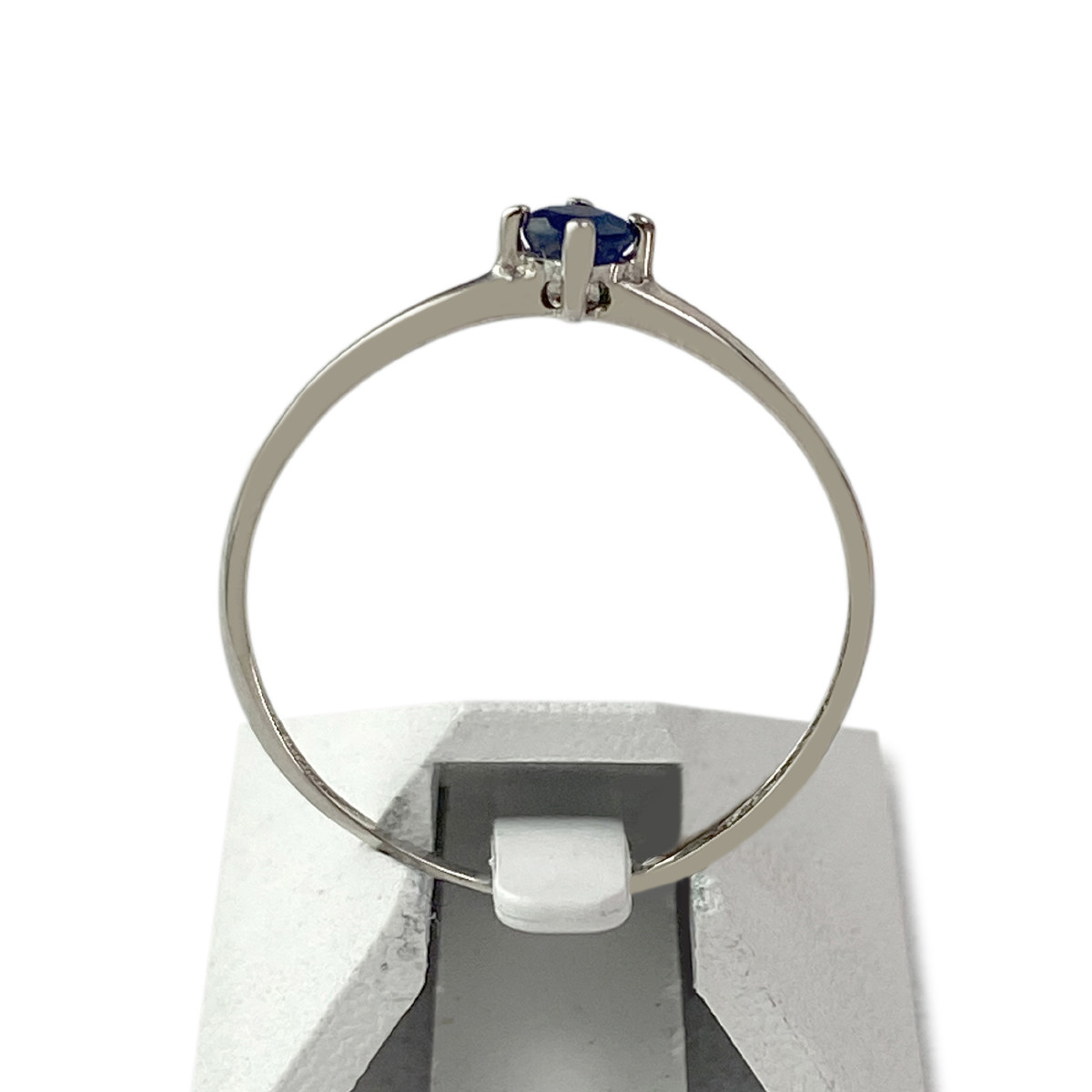 Bague d'occasion or 750 blanc saphir - vue 3