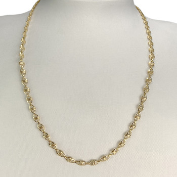 Chaîne d'occasion or 750 jaune maille fantaisie 55 cm