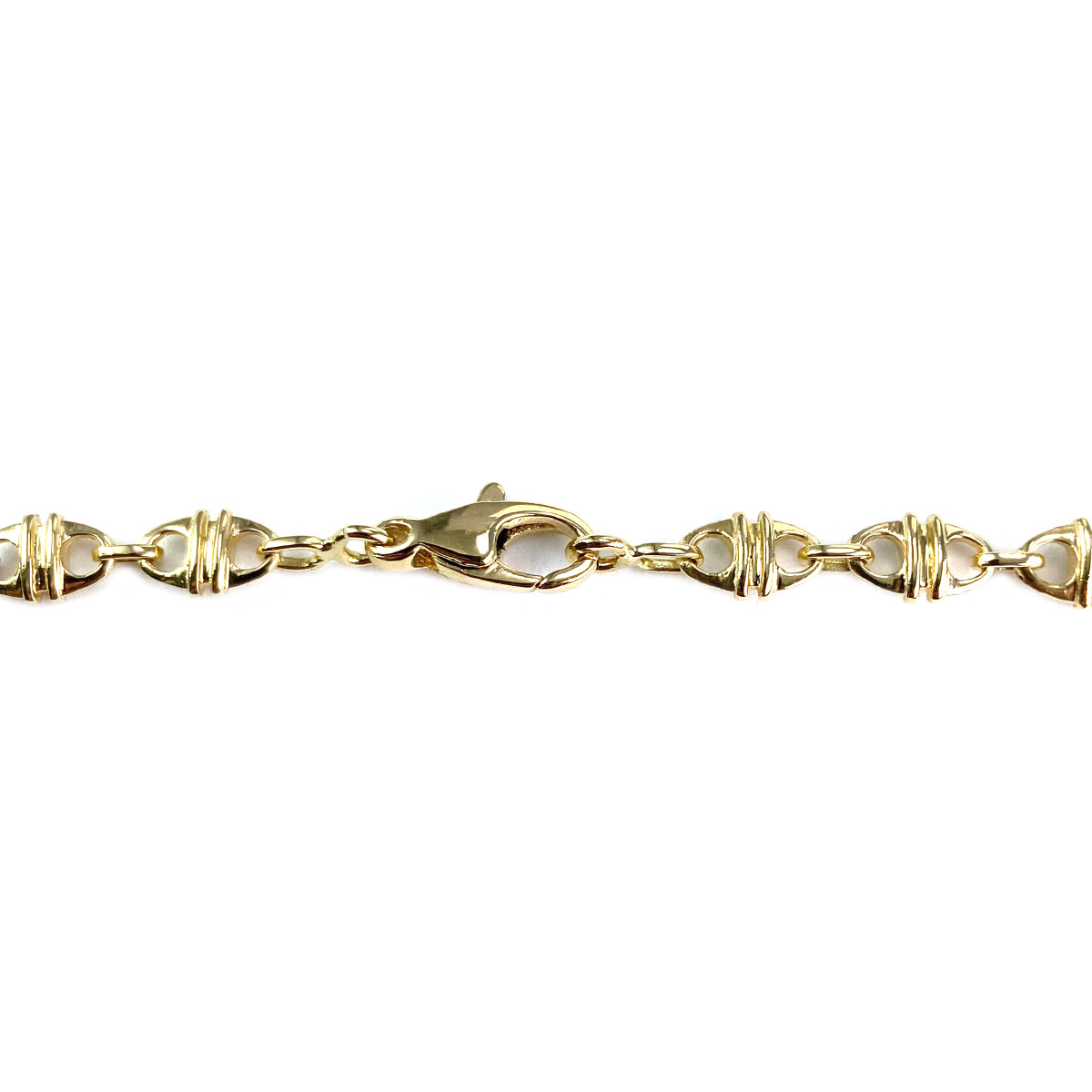 Chaîne d'occasion or 750 jaune maille fantaisie 55 cm - vue 3