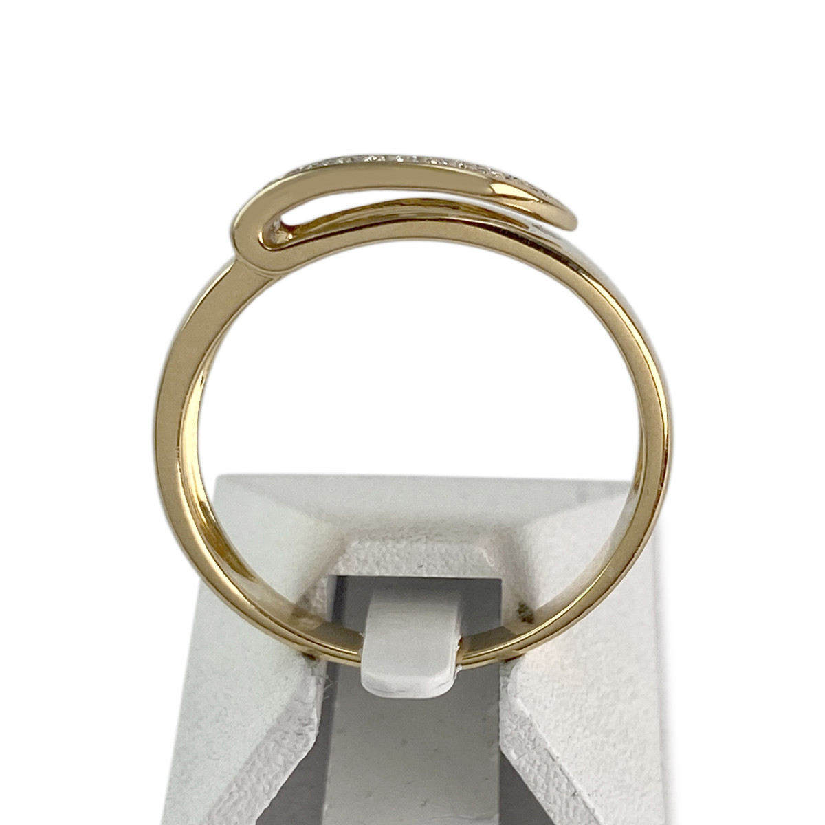 Bague d'occasion or 750 2 tons diamants - vue 3