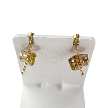 Boucles d'oreilles pendants d'occasion or 750 jaune diamants