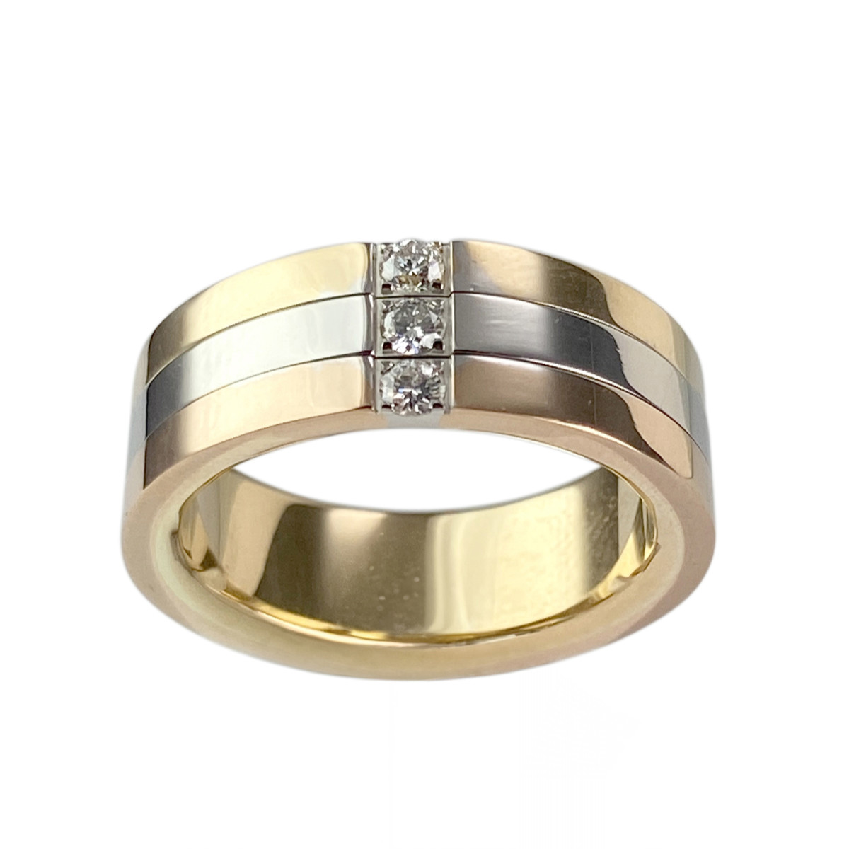 Bague d'occasion 3 ors 750 diamants