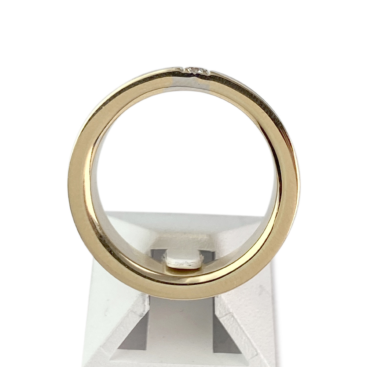 Bague d'occasion 3 ors 750 diamants - vue 3