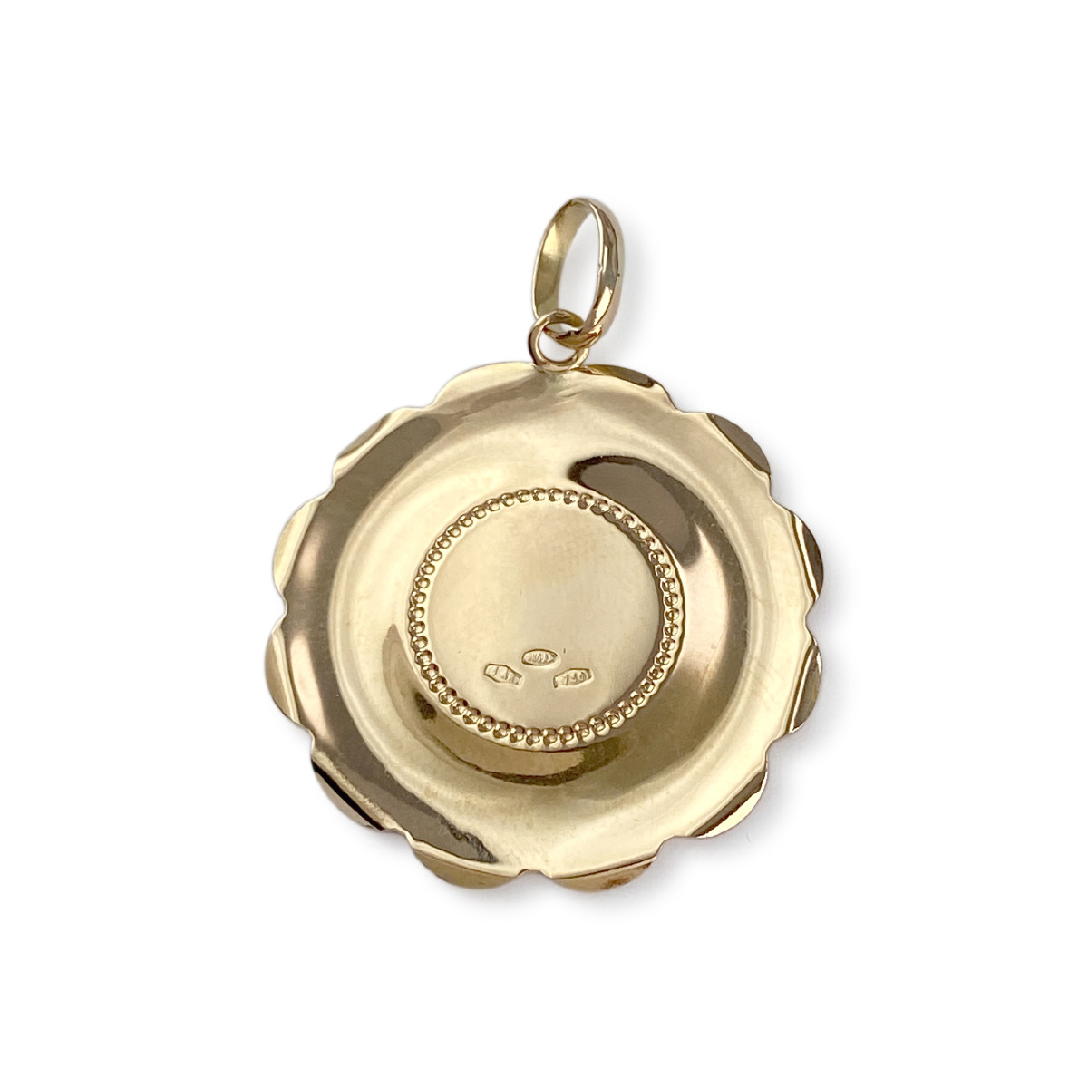 Pendentif vierge d'occasion or 750 jaune - vue 2