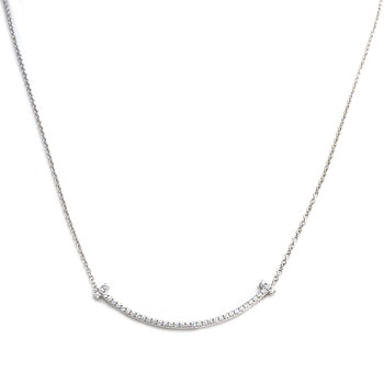 Collier Tiffany & Co d'occasion or 750 blanc diamants