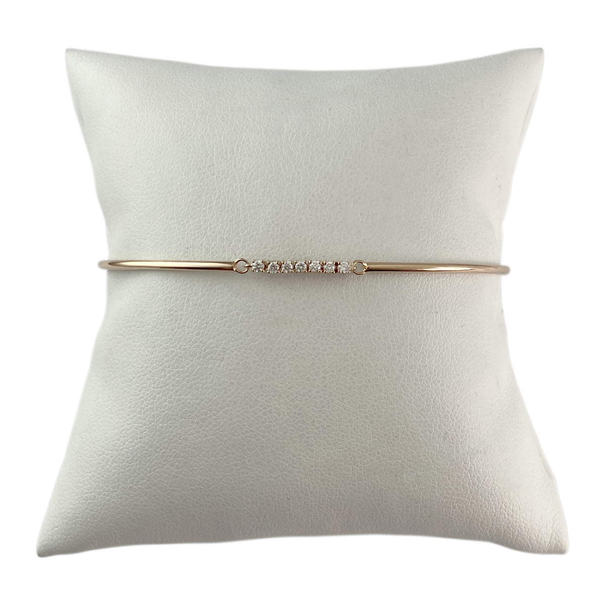 Bracelet mauboussin d'occasion or 750 rose diamants 18 cm