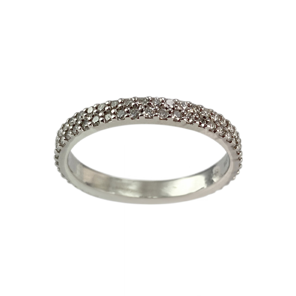 Bague MAUBOUSSIN d'occasion or 750 blanc diamants