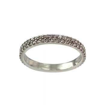 Second-hand MAUBOUSSIN ring 750 white gold diamonds