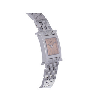 Horloge HERMES Heure H vrouw quartz roestvrij stalen armband