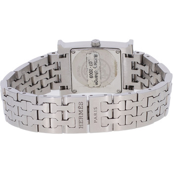 Horloge HERMES Heure H vrouw quartz roestvrij stalen armband