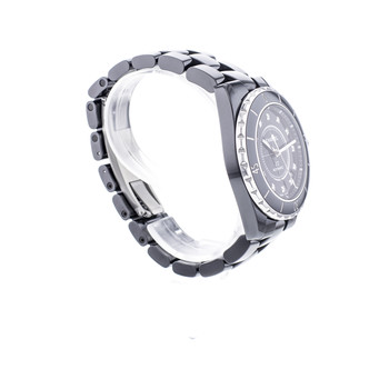 Tweedehands CHANEL J12 dames horloge automatisch uurwerk gecertificeerd (cosc) keramische armband