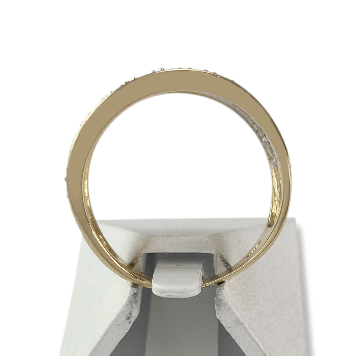 Bague d'occasion or 750 2 tons zirconias - vue 3