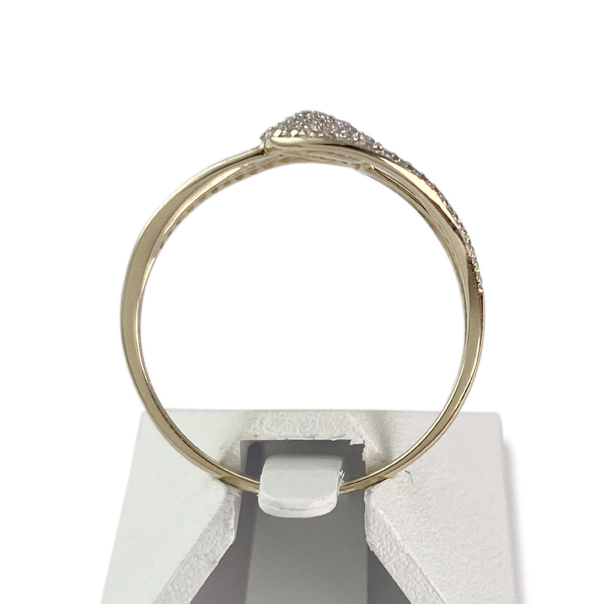 Bague d'occasion or 375 2 tons zirconias - vue 3