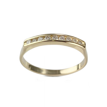 Bague d'occasion or 750 jaune diamants