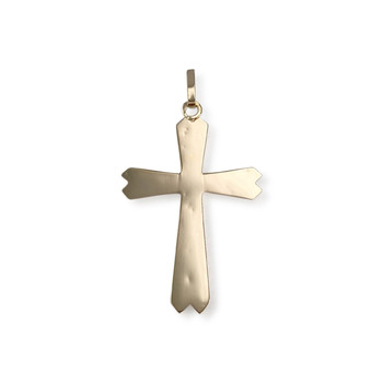 Pendentif croix d'occasion or 750 jaune