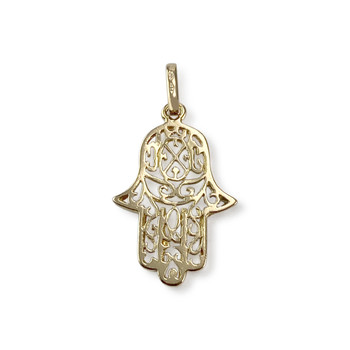 Pendentif main de Fatma d'occasion or 750 jaune